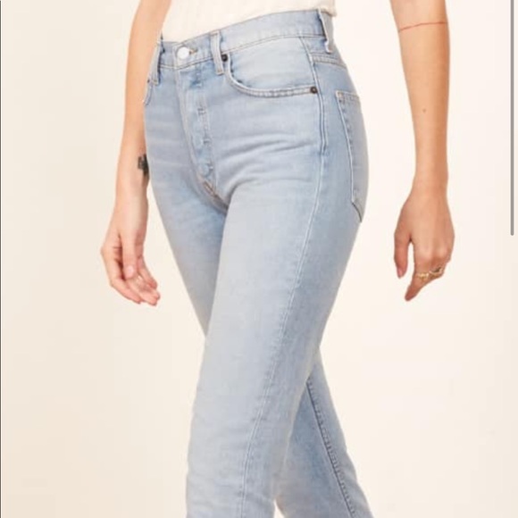 light wash denim jeans
